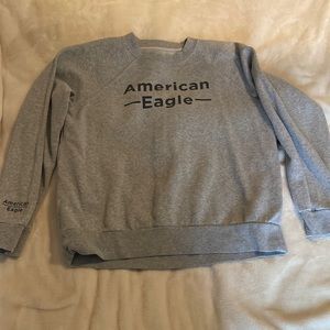 Small Grey American Eagle Crewneck Sweatshirt